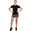 Спортивные шорты двойные 2 в 1 женские SP-SPORT DK01 (Черный)