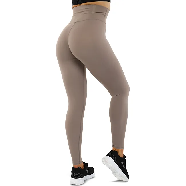 Лосины леггинсы спортивные женские с высокой талией VSX CK1385 (Светло-коричневый)