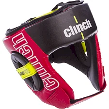 Шлем для бокса открытый PU CLINCH C142 (Красный)