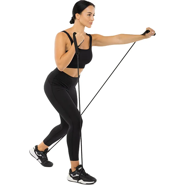 Трубчатый эспандер
 с ручками и лямками для ног BODY SHAPER SP-SPORT
 10046 (Черный)