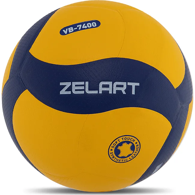Волейбольный мяч
 ZELART
 VB-7400 №5 PU (Желтый-синий)