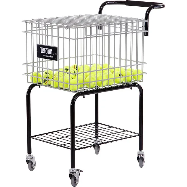 Корзина для теннисных мячей тележка TENNIS BALL CART на 350 мячей TELOON T115-350