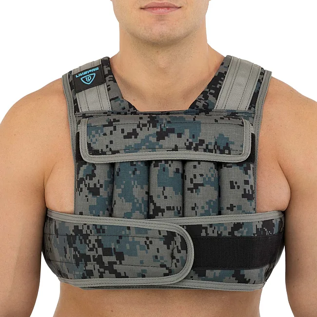 Утяжелительный жилет
 с регулируемым весом LiveUp WEIGTH VEST LP8195-10 вес-1-10кг