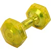 Гантель для фитнеса с TPU покрытием ZELART Jelly Urethane Coated Dumbbells TA-2946-7_5LB 1шт 3,4кг (Желтый)