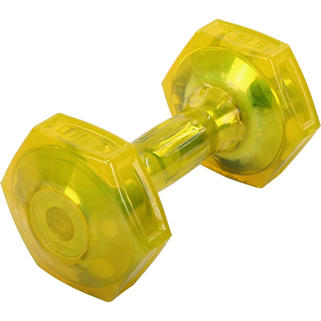 Гантель для фитнеса с TPU покрытием ZELART
 Jelly Urethane Coated Dumbbells TA-2946-7_5LB 1шт 3,4кг (Желтый)