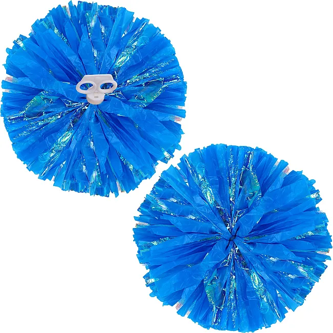 Помпони кулясті Кулі круглі блискучі
 SP-SPORT
 Pom-Poms C-1162 2шт (Блакитний-білий)