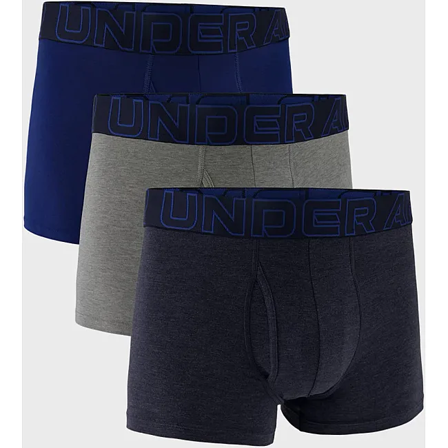 Труси чоловічі UNDER ARMOUR M Perf Cotton 3in синій, сірий, темно-синій LG