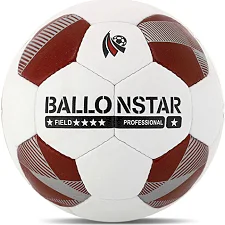 Футбольний м'яч BALLONSTAR FB-4352 №5 PU (Білий-червоний)