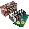 Набор для покера в металлической коробке Poker game set SP-SPORT
 6620K 200 фишек