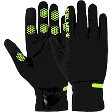 Спортивные перчатки тренировочные теплые KELME 9886405.9010 (Черный-салатовый)