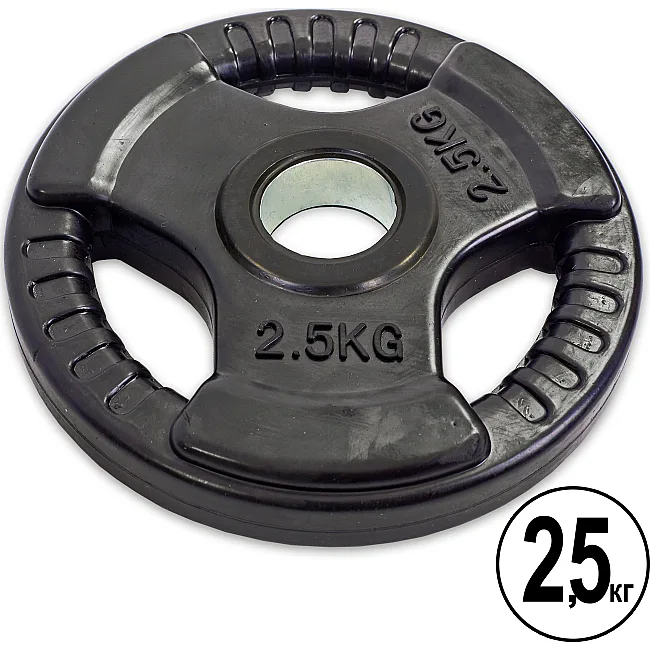 Млинець для штанги гумовий
 RECORD
 TA-8122-2_5 52мм 2,5кг