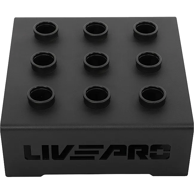 Стойка вертикальная для Олимпийских грифов на 9 штук LiveUp LP8874 44х44х16,5cм