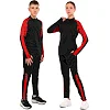 Спортивный костюм детский лонгслив на молнии и брюки LINGO LD-2006T 26-32 (Черный-красный)