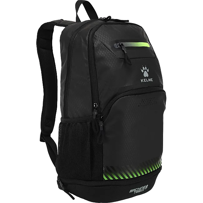 Спортивный рюкзак
 KELME SHOULDER 9876004-9010 (Черный-салатовый)