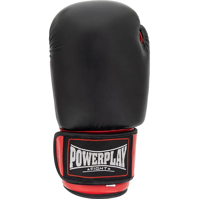 Боксерские перчатки PowerPlay 3004 Classic Черно-Красные