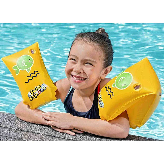 Детские нарукавники для плавания Aqua Speed ARMBANDS 5655 желтый, зелёный 30x15 см