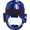 Распродажа! Шлем защитный для единоборств с пластиковой маской PU SP-SPORT BO-5490 (Красный)