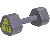 Гантель цельная с полиуретановым покрытием 1штука ZELART TA-2678-5 1шт 5кг