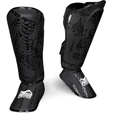 Защита голени и стопы Phantom Muay Thai Black