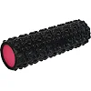 Роллер массажный цилиндр (ролик мфр) заполненный пеной 45см Bubble Roller SP-SPORT FI-9391 (Черный)