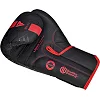 Боксерские перчатки RDX F6 Kara Matte Red (капа в комплекте)