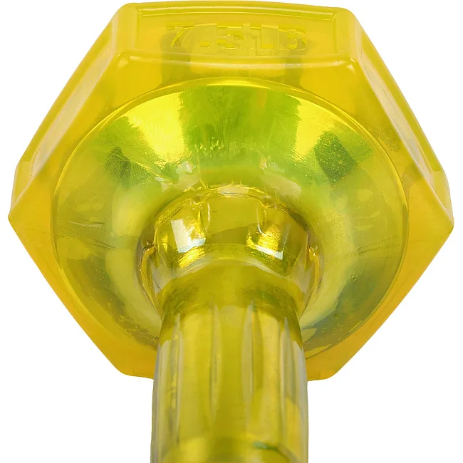 Гантель для фитнеса с TPU покрытием ZELART
 Jelly Urethane Coated Dumbbells TA-2946-7_5LB 1шт 3,4кг (Желтый)