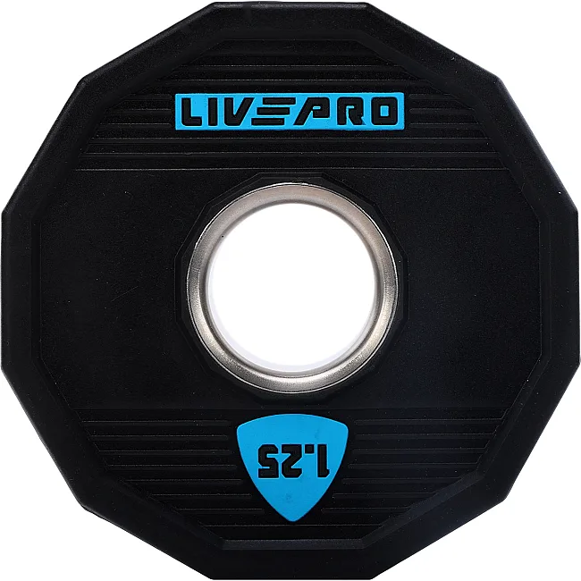 Млинці диски поліуретанові 2 Handle металева втулка LiveUp LP8023-1_25 ø51мм 1,25кг