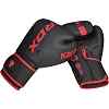 Боксерские перчатки RDX F6 Kara Matte Red (капа в комплекте)