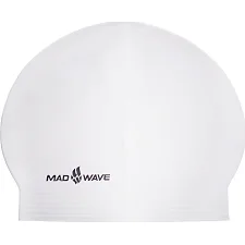 Шапочка для бассейна латексная для взрослых MADWAVE SOLID SOFT M056502 (Белый)