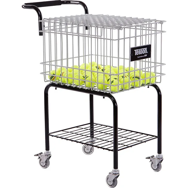 Корзина для теннисных мячей тележка TENNIS BALL CART на 350 мячей TELOON T115-350