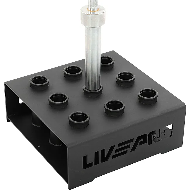 Стойка вертикальная для Олимпийских грифов на 9 штук LiveUp LP8874 44х44х16,5cм