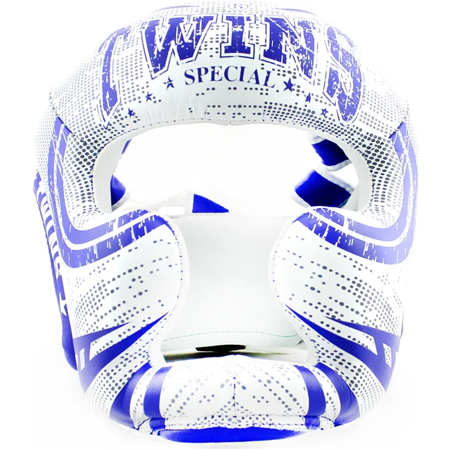 Боксерський шолом Twins Fancy FHGL3-TW5 White-Blue