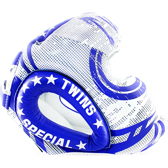 Боксерський шолом Twins Fancy FHGL3-TW5 White-Blue