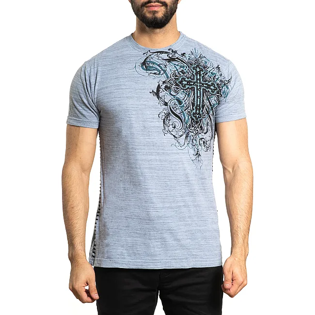 Футболка мужская AFFLICTION Reverie A24000 Ashley Blue