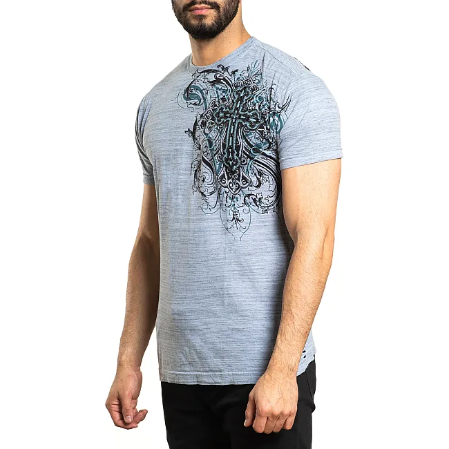 Футболка мужская AFFLICTION Reverie A24000 Ashley Blue