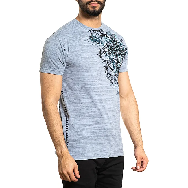 Футболка мужская AFFLICTION Reverie A24000 Ashley Blue