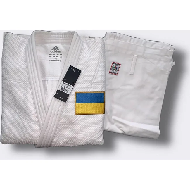 Кимоно для дзюдо Adidas Champion II Olympic IJF (белый, JIJFSMUOGWH)