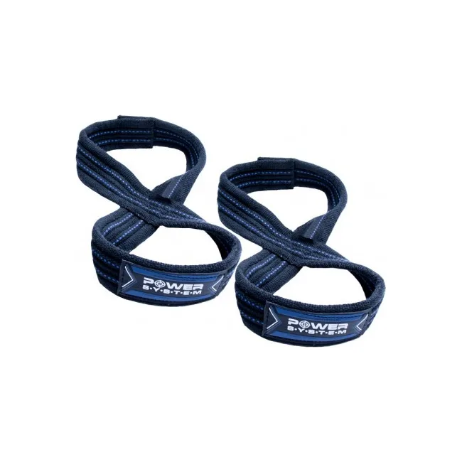 Лямки для тяги (висмерка) POWER SYSTEM PS-3405 Figure 8 Black/Blue