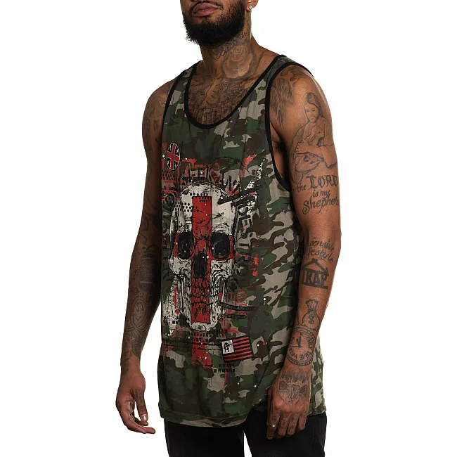 Майка AFFLICTION East Thunder Green Camo