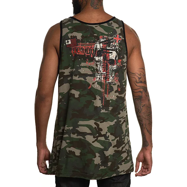 Майка AFFLICTION East Thunder Green Camo