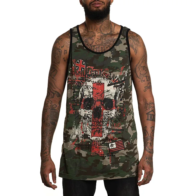 Майка AFFLICTION East Thunder Green Camo