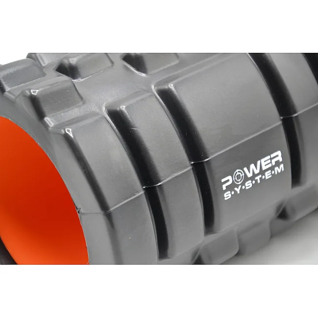 Масажний роллер (МФР рол) POWER SYSTEM PS-4050 Black/Orange (33x15см.)