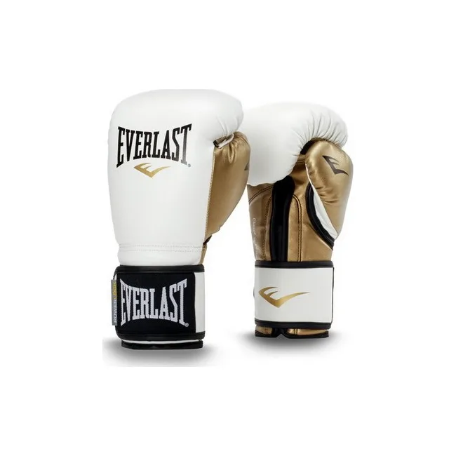 Рукавички для боксу EVERLAST Powerlock White Gold