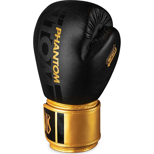 Перчатки для бокса PHANTOM APEX Black/Gold (капа в подарок)