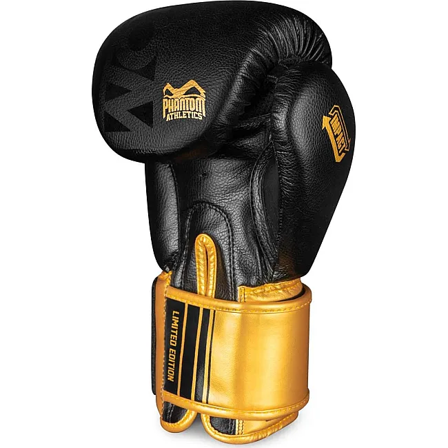 Перчатки для бокса PHANTOM APEX Black/Gold (капа в подарок)