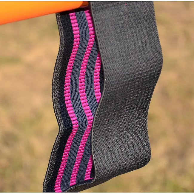 Резинка для фитнеса тканевая POWER SYSTEM PS-4091 Booty Band LVL 1 Black/Pink (d_64 см. 18-23кг.)
