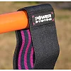 Резинка для фитнеса тканевая POWER SYSTEM PS-4091 Booty Band LVL 1 Black/Pink (d_64 см. 18-23кг.)