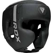 Шлем для бокса RDX F6 Matte Silver