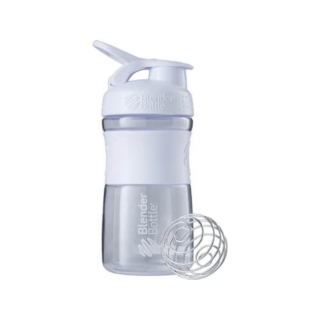 Спортивный шейкер-бутылка BLENDERBOTTLE SportMixer Flip 20oz/590мл White