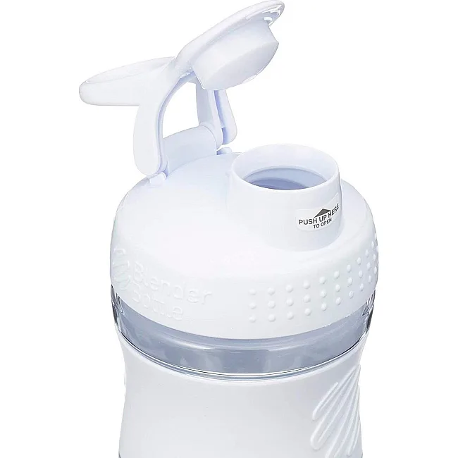 Спортивный шейкер-бутылка BLENDERBOTTLE SportMixer Flip 20oz/590мл White